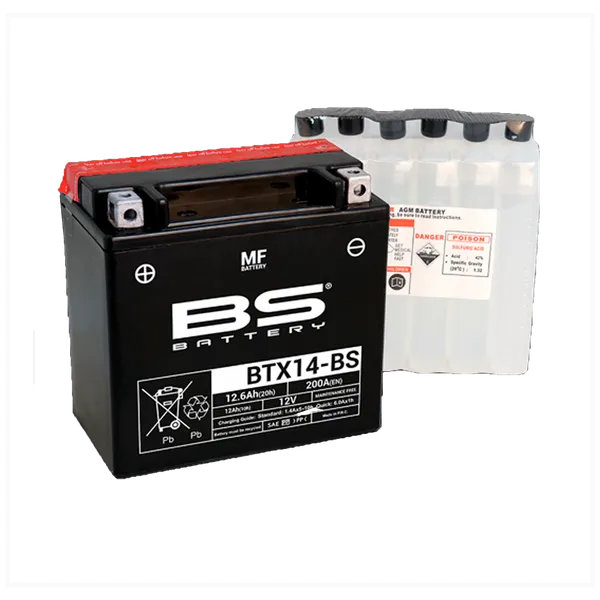 Batería para Moto BS MF BTX14-BS FZR1000 DL1000 V-STROM